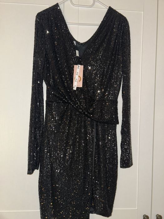 Vand rochie neagra cu paiete WALG