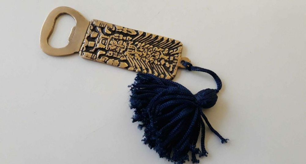 Desfacator sticle bronz, Egipt , deschizator alama