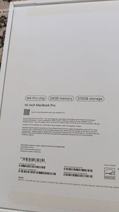 MacBook Pro M4 pro 14 inch