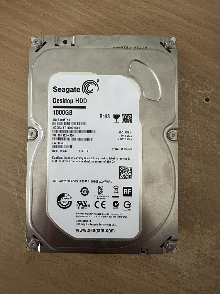 Продам HDD на 1 терабайт