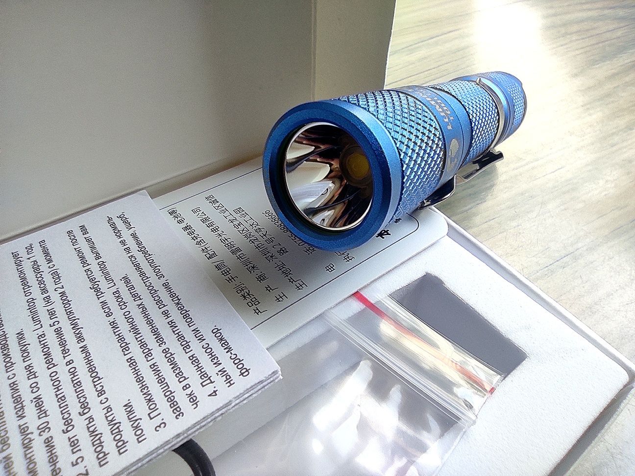EDC фенерче Lumintop Tool AA 3.0-Blue, 900 лумена