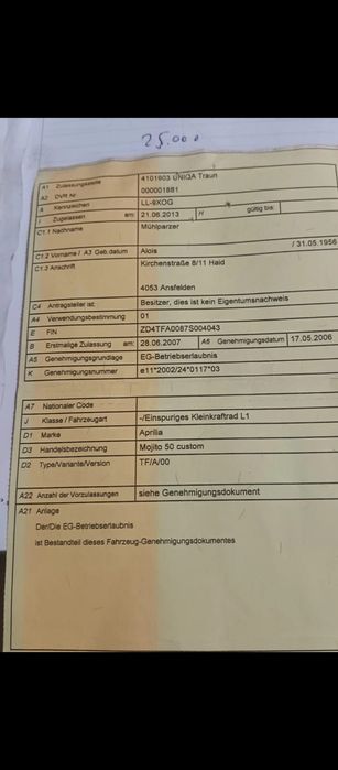 Aprilia mojito custom 50