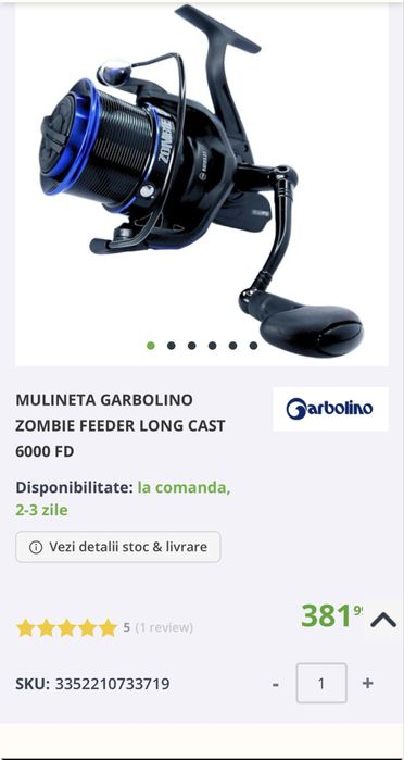 Mulineta Preston Intensity 720 si Garbolino Zombie 6000