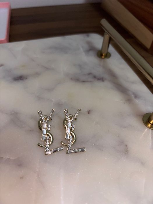 Cercei noi aurii YSL