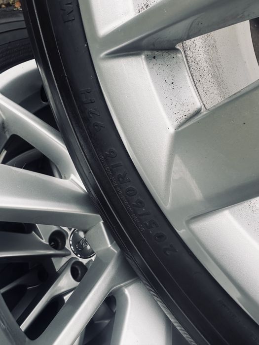Roti Audi 16 cu pneuri Dunlop Winter Sport 3D 205 60 16 Iarna Audi AO