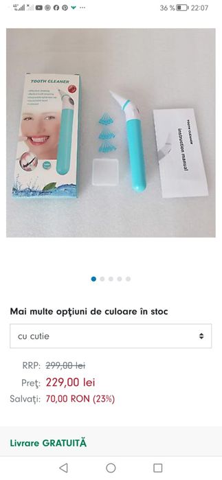 Waterpik oral cu rezerve sigilate (ață dentară)