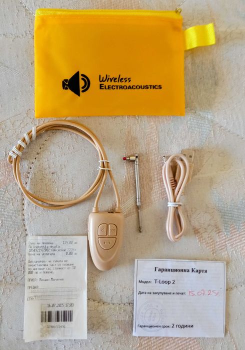 Продавам Bluetooth слушалки за преписване T-Loop 2