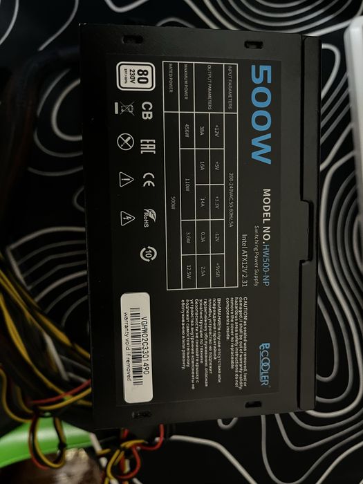 Блок PCCOLER на 500w 80 сертификат