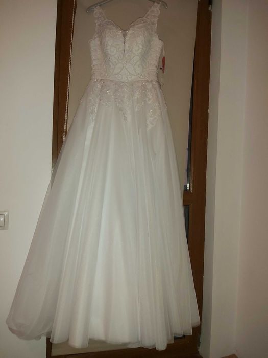 Rochie mireasa alba, noua (cu eticheta) marime 36 (S)