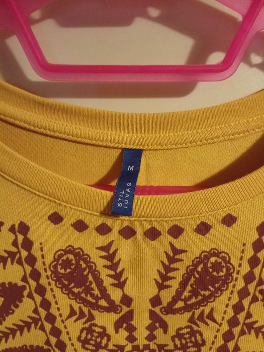 Bluza lunga, mustar, mar.S-M (36-38).