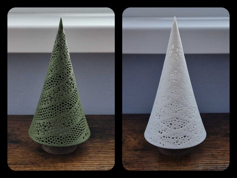 Светещи елхички, Коледна декорация, 3D принтирани с LED лампичка