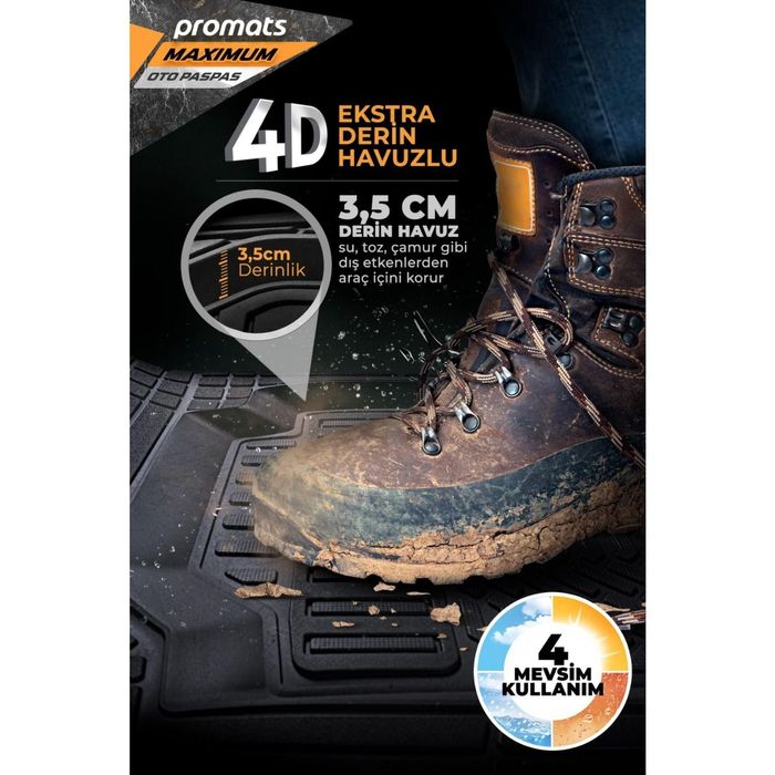 постелки гумени за кола тип леген 4d  maximum tt черни 5броя ...