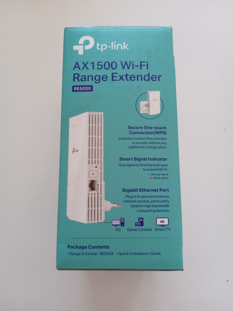 TP-Link RE500X AX1500 Wi-Fi 6 Range Extender / Усилвател на сигнал