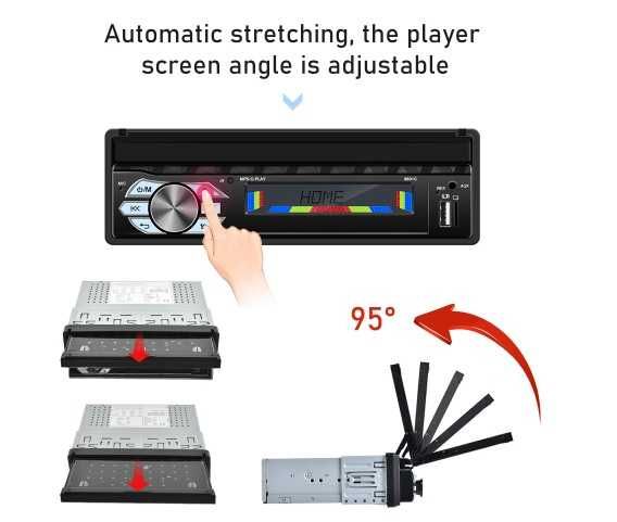 dvd auto cu camera retractabil motorizat