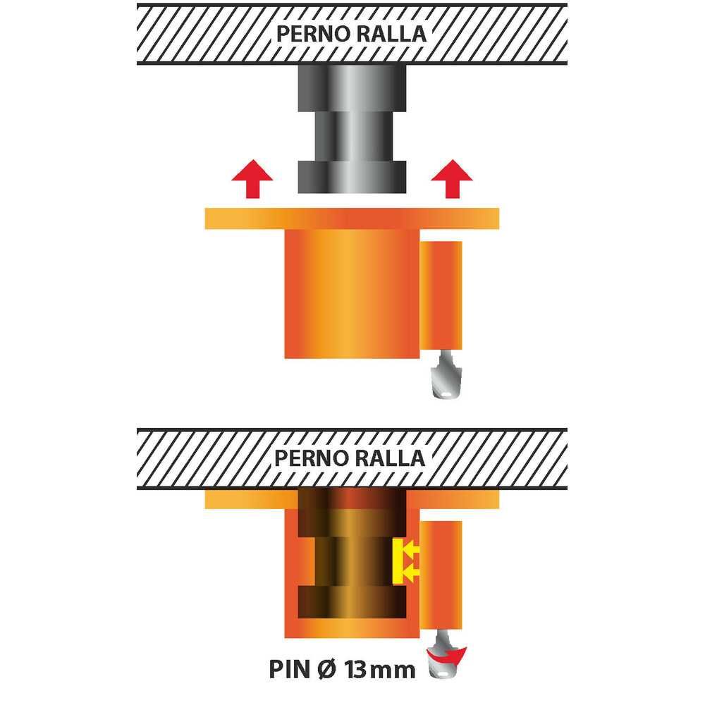Заключващ механизъм ключалка за Царски Болт на ремарке Ø 13 мм