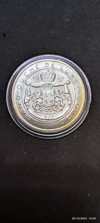 Moneda argint 100 Francs, LUXEMBURG, 1964