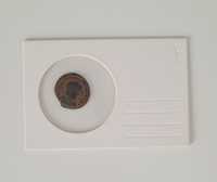 Monedă romană antică din bronz. Din anii 180-380 după Hristos.
