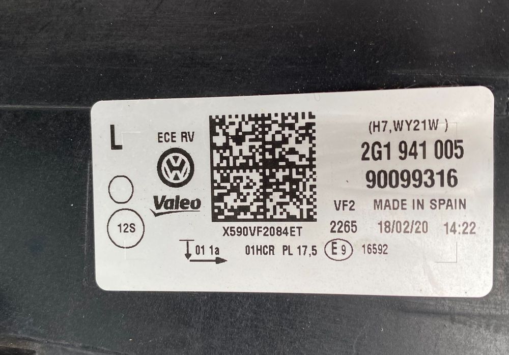 Фарове far нексенон Н7 фар за Фолксваген Поло 2Г  Vw Polo 2G