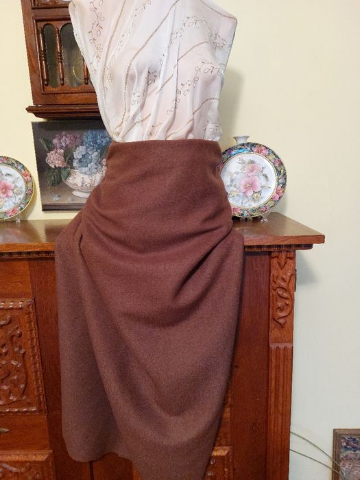 Stofa mix lana, un maron superb, 2,5 m/1,65m