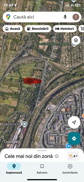 Vand teren in zona Filesti