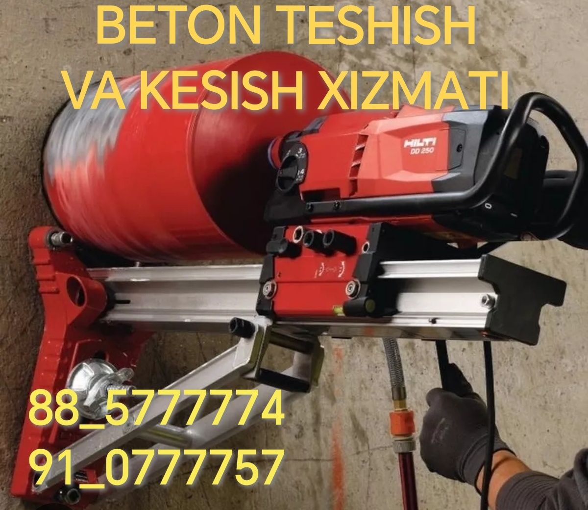 Beton teshish va kesish xizmati