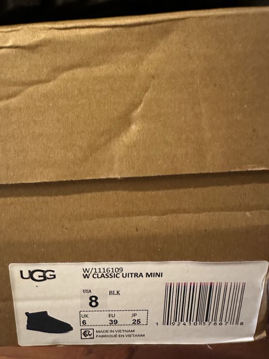 UGG Classic Ultra Mini Boot Black (Women’s)