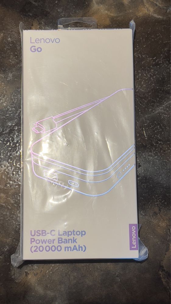 65W Външна батерия Lenovo Go USB-C Laptop Power Bank 40ALLG2WWW