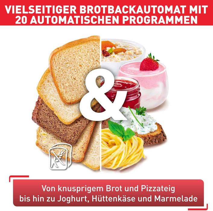 ПРОМО Нова Хлебопекарна TEFAL PAIN ET DELICE PF240E38, 20 програми