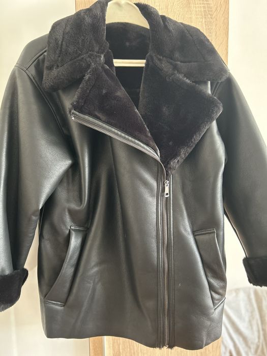 Зимно кожено дамско яке