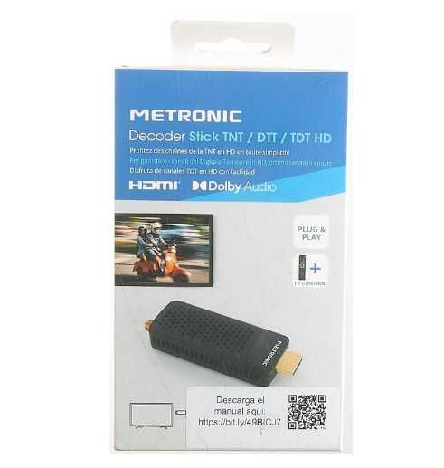 ТВ декодер Metronic 441625 TDT Dongle Stick DVB-T2 HEVC HDMI USB