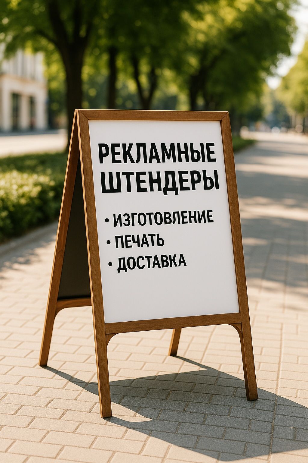 Металлические и деревянные штендеры на заказ | Лазерная резка и печать