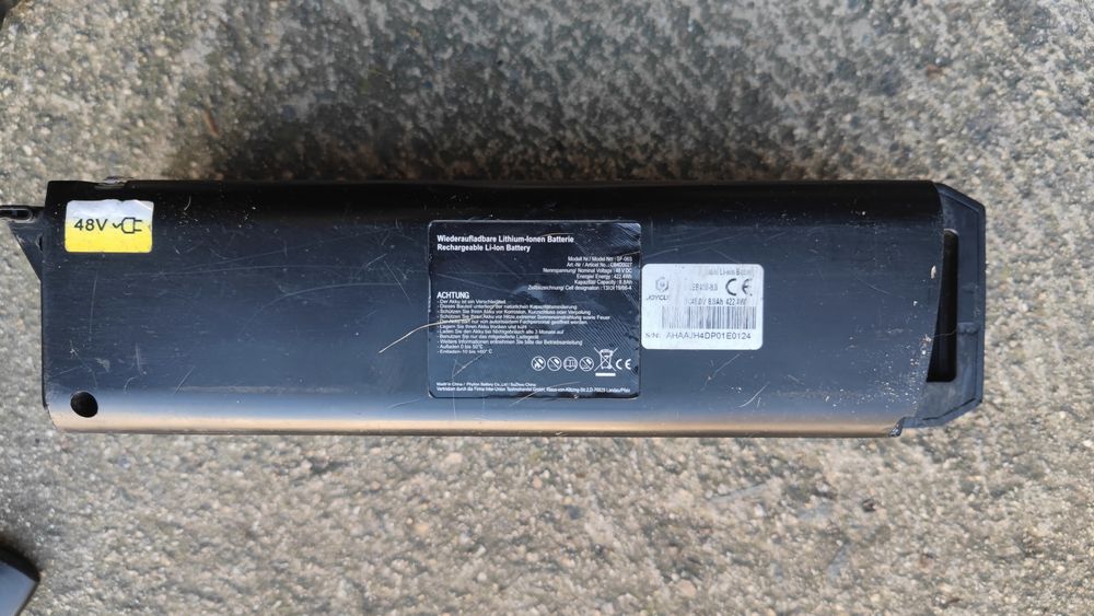 Батерия Fischer 48v със стойка, ключ и зарядно