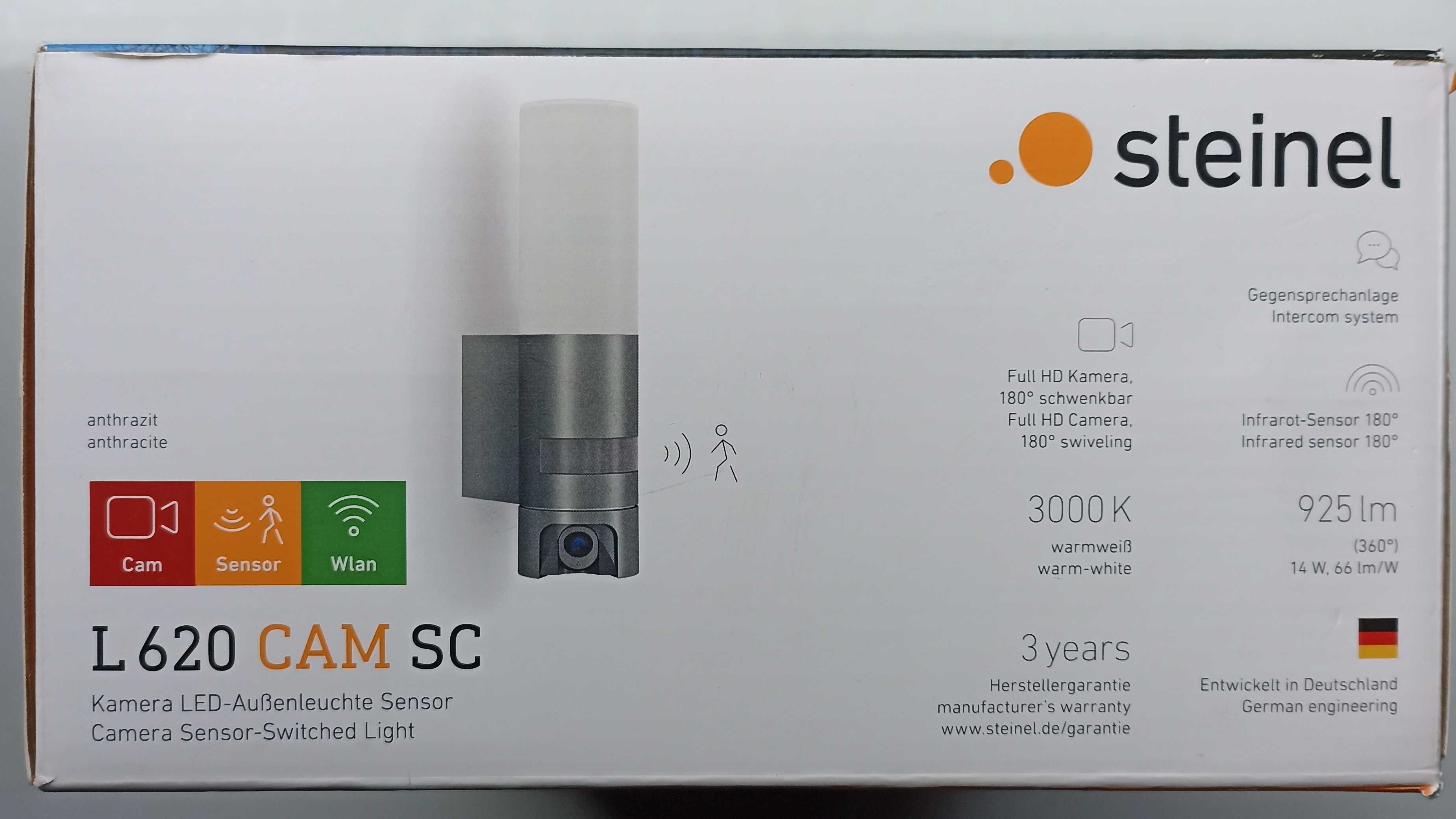 Camera supraveghere lampa LED Steinel Full HD L620 CAM SC  WiFi smart