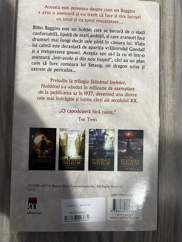 Carte The Hobbit J R R Tolkien (Hardcover)