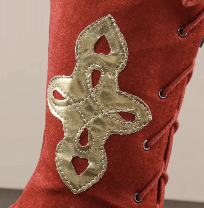 Карнавальные сапоги Деда мороза (взрослые)