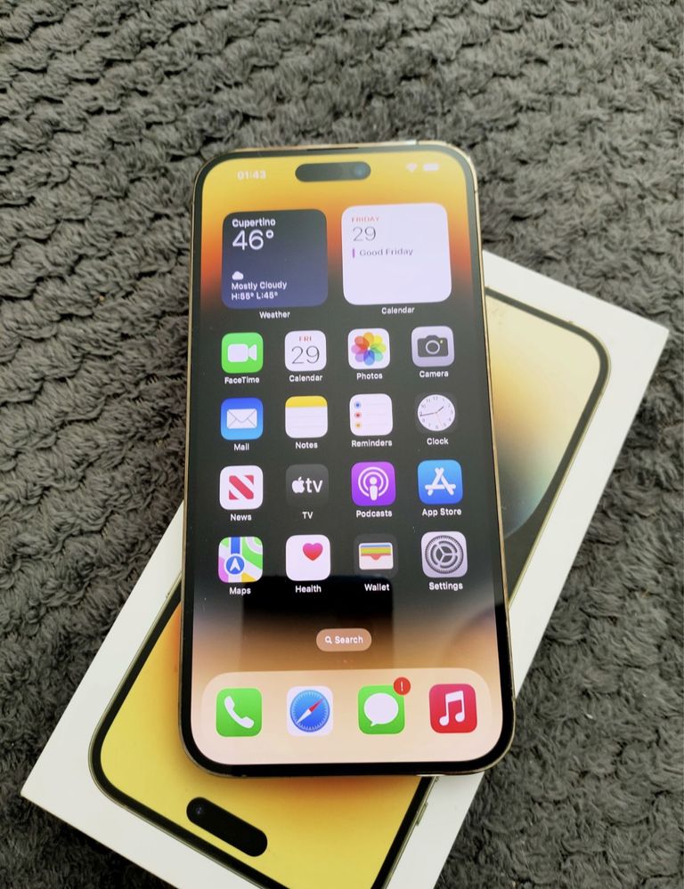 Iphone 14 Pro MAX impecabil  , Gold , 100% Bateria