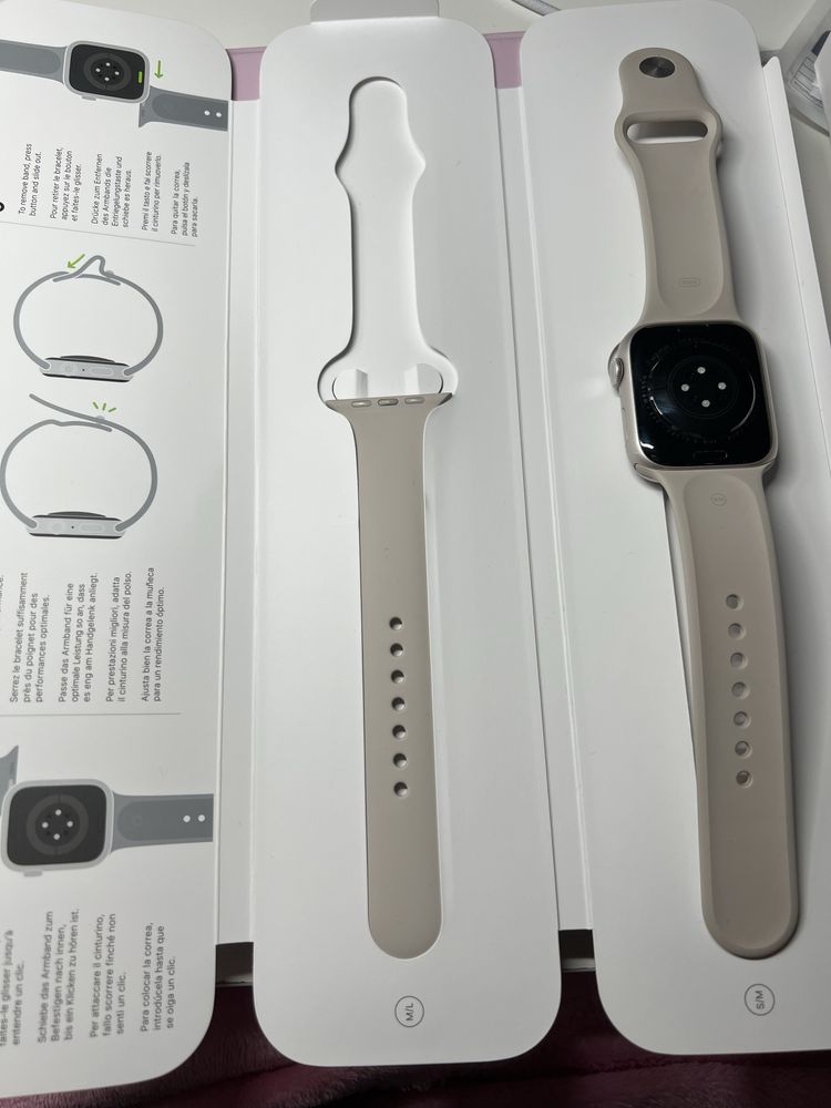 Apple Watch Series 7, GPS, Starlight, 45 mm