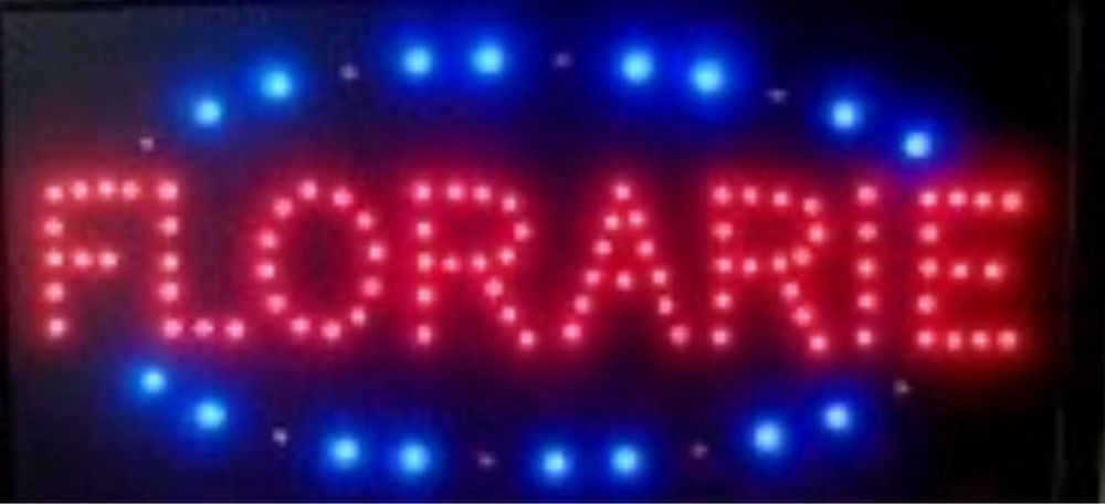 Panou Publicitar Reclama LED Inchis Deschis Caffe magazin mixt un