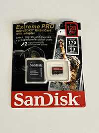 Card de memorie Sandisk Extreme Pro 128gb microSd *ca nou*