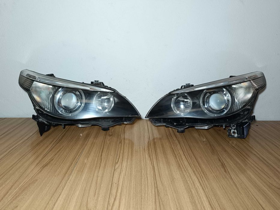 Фары 2шт Dynamic Xenon AHL BMW 5 E60 Дорест 02-07г Адаптив БМВ Е60
