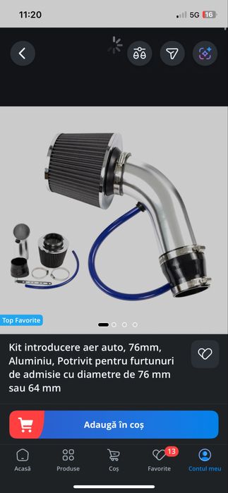 Kit filtru de aer sport.