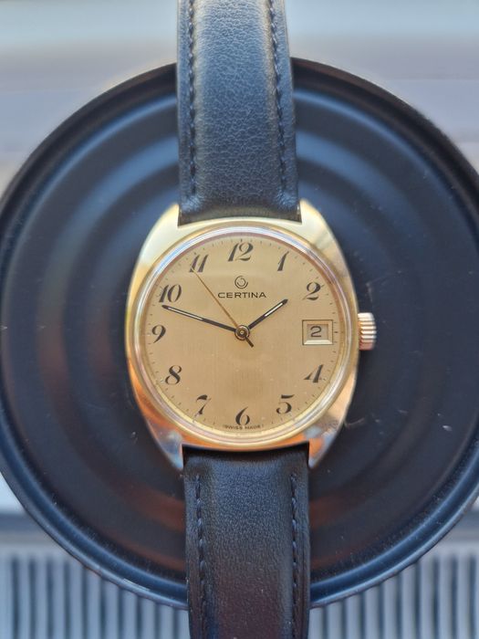 Ceas de mână bărbătesc mecanic Certina placat aur