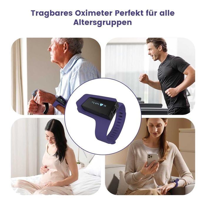 Pulsoximetru,din sânge,Monit de oxigen în somn cu vibratie antisforait