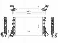 Радиатор интеркулера  Volkswagen Golf