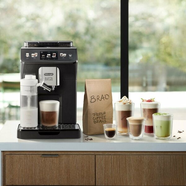 Кофемашина DeLonghi ECAM450.55. G цвет черный мощность 1450Вт