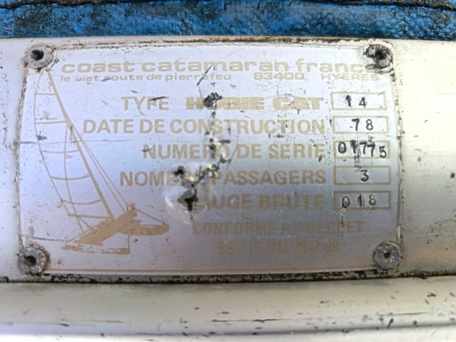 Catamaran cu vele Hobie Cat 14, extrem de rar in Romania