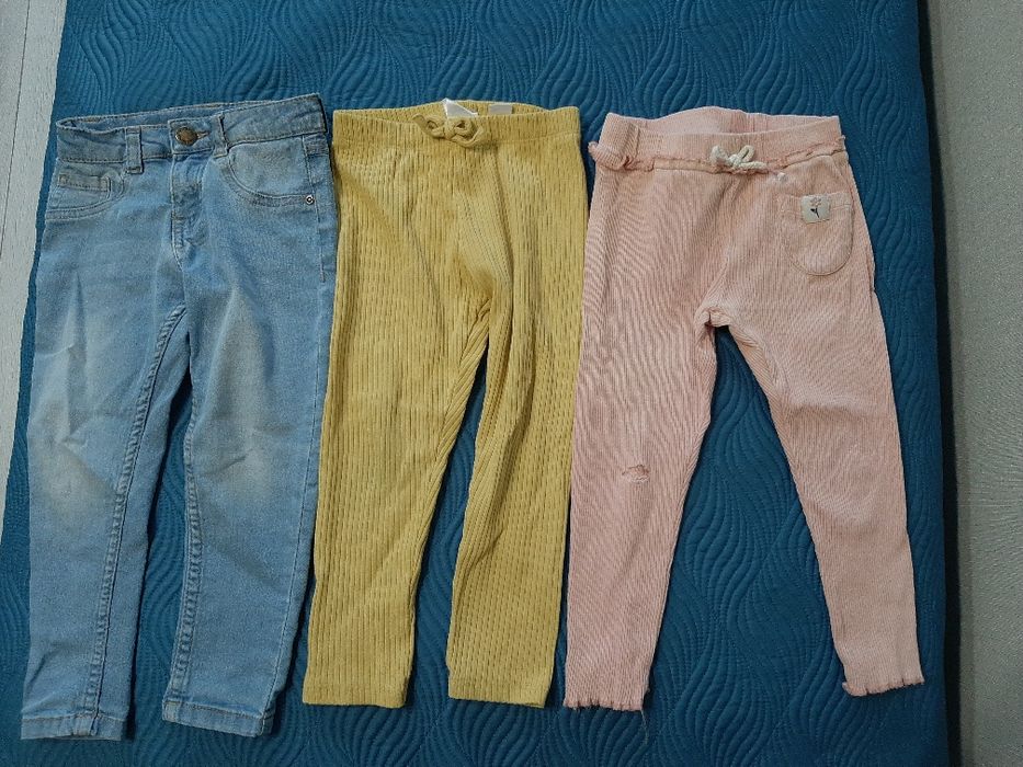 Брюки, лосины на девочку за все 1000
