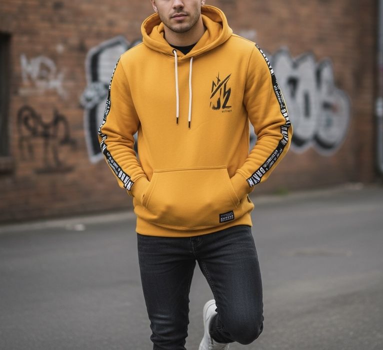 Hanorac Statement Chapter Portocaliu - Design Brooklyn