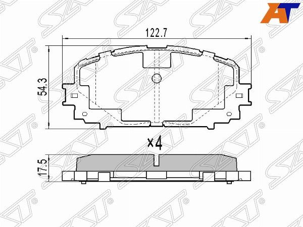 Колодки тормозные Toyota Vitz