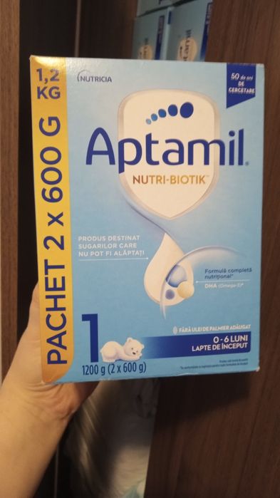 Aptamil 0-6 luni 1,2 kg 90 lei/cutia
